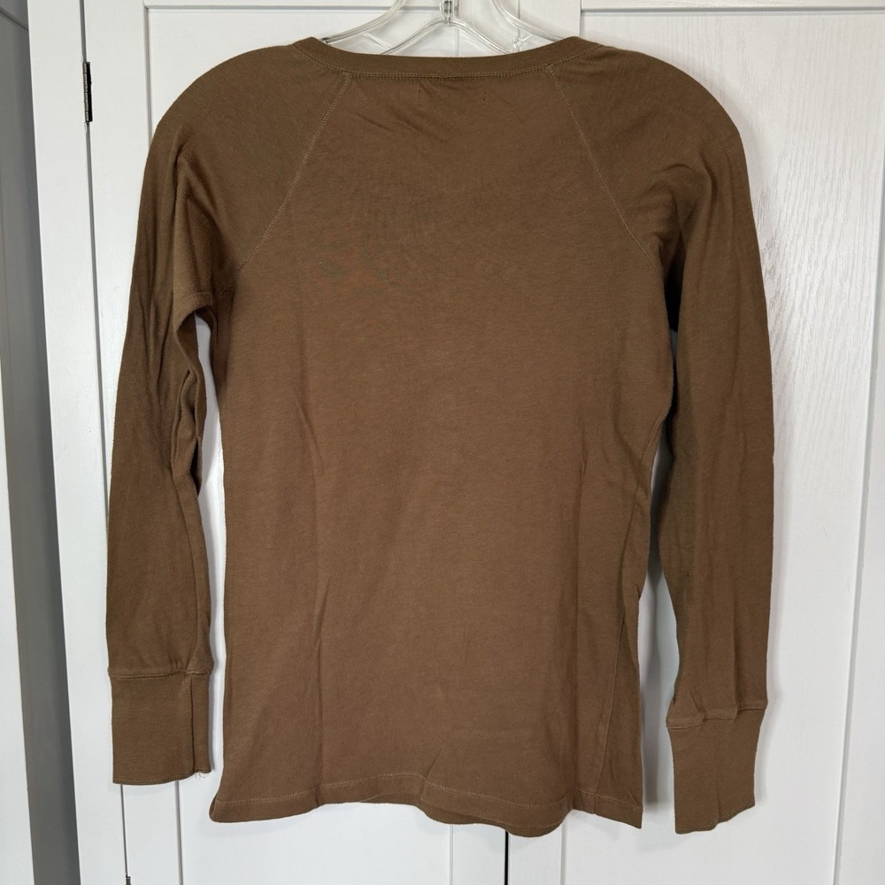 Aeropostale Y2K Henley Top Long Sleeve Fitted Size Large 1987 Graphic Bella Swan - Picture 4 of 4